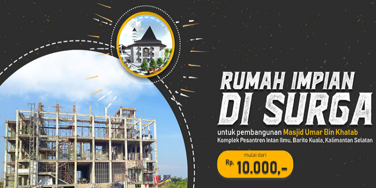Bantu Wakaf Pembangunan Masjid Umar bin Khattab Barito Kuala Kalsel